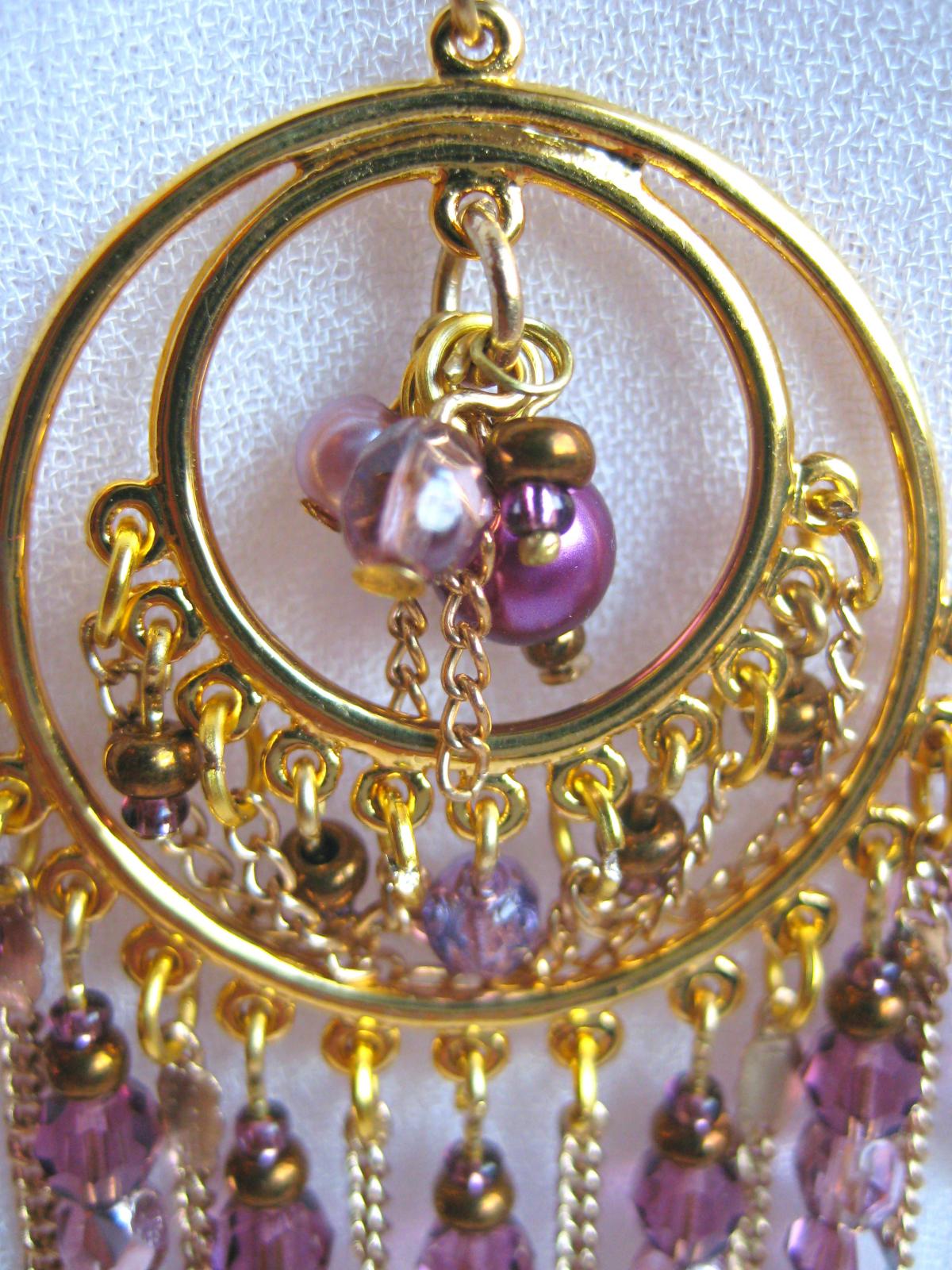 Bollywood CHANDELIER FASHION EARRINGS Gold Silver Statement Metal Red Pink Maroon Stones Vintage main image 1
